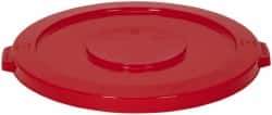 PRO-SOURCE - Round Lid for Use with 32 Gal Round Trash Cans - Red, Plastic, For Huskee Trash Cans - A1 Tooling