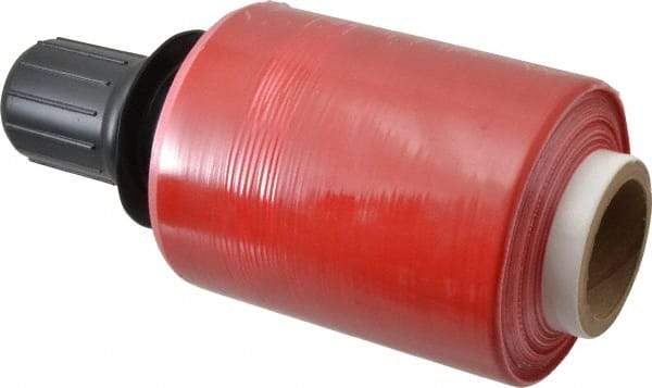 Stretch Associates - 5" x 1,000' 80 Gauge Red Bundling Stretch Film with Dispenser - 4 Piece, 80 Gauge, Red - A1 Tooling