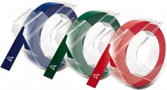 Dymo - Red, Green, Blue Embossing Tape - For DYMO Office Express & Office Mate Embossers - A1 Tooling