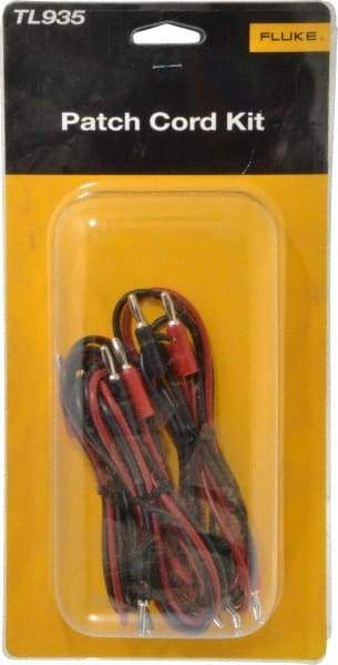 Fluke - Black/Red Electrical Test Equipment Patch Cord Set - Use with Test Equipment - A1 Tooling