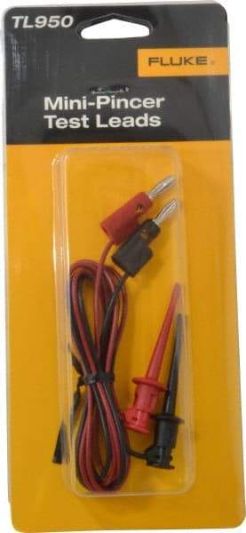 Fluke - Black/Red Electrical Test Equipment Leads Set - Use with All Models - A1 Tooling