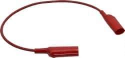 Pomona - Red Electrical Test Equipment Patch Cord - Use with Alligators Test Clips - A1 Tooling