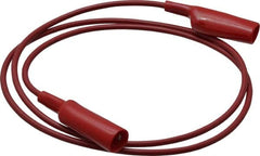 Pomona - Red Electrical Test Equipment Patch Cord - Use with Alligators Test Clips - A1 Tooling