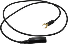 Pomona - Black Electrical Test Equipment Clip - Use with Insulated Spade Lug - A1 Tooling