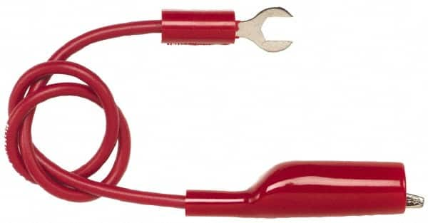 Pomona - Red Electrical Test Equipment Clip - Use with Insulated Spade Lug - A1 Tooling