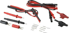 Pomona - Black/Red Electrical Test Equipment Leads Set - Use with Electronic Bench Digital Multimeters - A1 Tooling