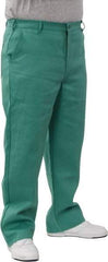 PRO-SAFE - Cotton Flame Resistant/Retardant Pants - Zipper Closure, 3 Pockets, 36" Waist, 32" Inseam, Green - A1 Tooling