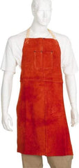 PRO-SAFE - 24 x 36" Flame Resistant/Retardant Bib Apron - Split Leather, 11 oz Material, Gray, 0 Pockets - A1 Tooling