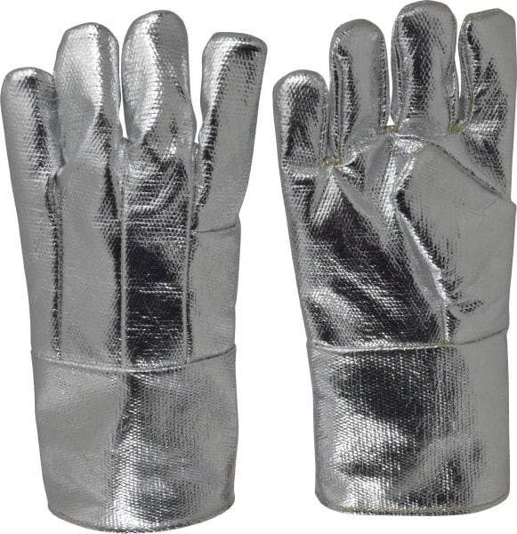 Steel Grip - Size Universal Wool Lined Aluminized Thermonol Welding Glove - 14" OAL, Gauntlet Cuff, For General Welding - A1 Tooling