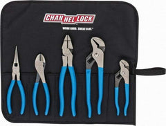 Channellock - 5 Piece Plier Set - Comes in Tool Roll - A1 Tooling