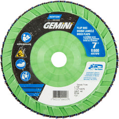 7 × 7/8″ Gemini Plastic Flat Flap Disc Type 27 P40 Grit R766 Zirconia Alumina - A1 Tooling