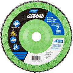 7 × 7/8″ Gemini Plastic Flat Flap Disc Type 27 P60 Grit R766 Zirconia Alumina - A1 Tooling