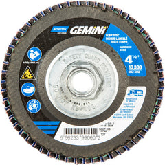 ‎4-1/2 × 5/8 - 11″ Gemini Fiberglass HD Flat Flap Disc Type 27 P60 Grit R766 Zirconia Alumina - A1 Tooling