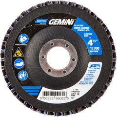 ‎4-1/2 × 7/8″ Gemini Fiberglass HD Flat Flap Disc Type 27 P36 Grit R766 Zirconia Alumina - A1 Tooling