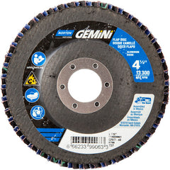 ‎4-1/2 × 7/8″ Gemini Fiberglass HD Flat Flap Disc Type 27 P40 Grit R766 Zirconia Alumina - A1 Tooling