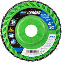 ‎4-1/2 × 7/8″ Gemini Plastic Flat Flap Disc Type 27 P36 Grit R766 Zirconia Alumina - A1 Tooling