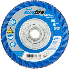 ‎4-1/2 × 5/8 - 11″ BlueFire Plastic Flat Flap Disc Type 27 P60 Grit R884P Ceramic Alumina - A1 Tooling