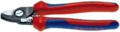 Knipex - 6-1/2" OAL, 1/0 AWG Capacity, Cable Cutter - Ergo Dual Component Handle - A1 Tooling