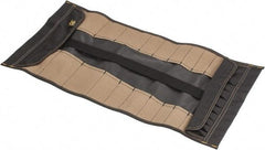 CLC - 32 Pocket Black & Brown Polyester Tool Roll - 28" Wide x 1" Deep x 14" High - A1 Tooling