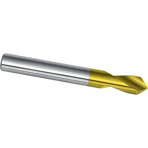 Magafor - 1/8" Body Diam, 90° Point, Cobalt, 2" Overall Length, Spotting Drill - A1 Tooling