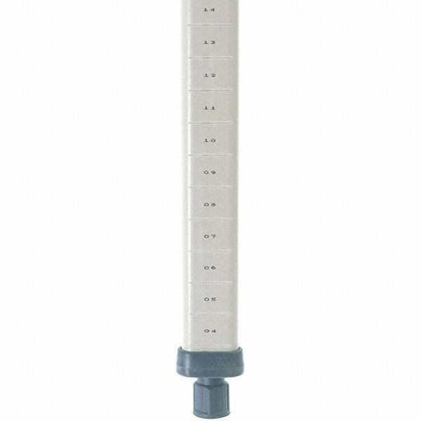 Metro - 63" High, Open Shelving Post - Polymer, Use with Metro Max I Shelving - A1 Tooling