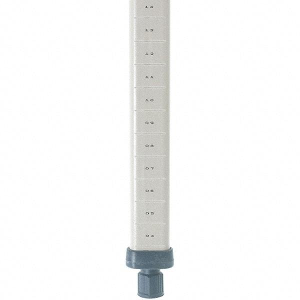 Metro - 74" High, Open Shelving Post - Polymer, Use with Metro Max I Shelving - A1 Tooling