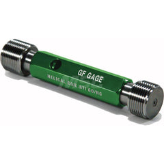 Plug Thread Gage: 9/16-18 Thread, 3B Class, Double End, Go & No Go Handle Included