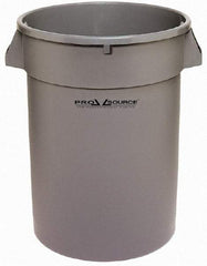 PRO-SOURCE - 32 Gal Gray Round Trash Can - Polyethylene, 27-3/4" High - A1 Tooling