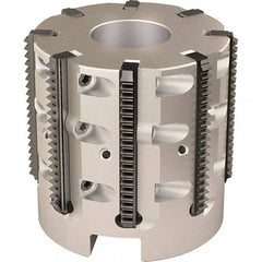 Vargus - 1.93" Cut Diam, 7.874" Max Depth of Cut, 3/4" Arbor Hole Diam, Internal/External Indexable Thread Mill - Insert Style 40L, 7 Inserts, Toolholder Style RTMNC-D, 1.97" OAL - A1 Tooling