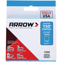 Arrow - 3/8" Wide Galvanized Steel Heavy-Duty Staples - 17/32" Leg Length - A1 Tooling