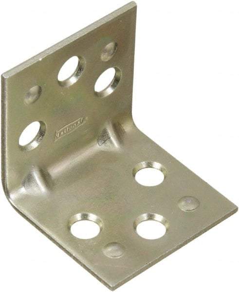 National Mfg. - 1-1/2" Long x 1-1/2" Wide Steel Corner Braces - Zinc Plated Finish - A1 Tooling