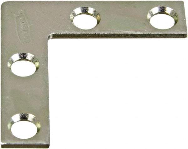 National Mfg. - 1-1/2" Long x 3/8" Wide Steel Corner Braces - Zinc Plated Finish - A1 Tooling