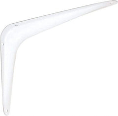 National Mfg. - 100 Lb Capacity, White Shelf Brackets - 6" Long x 8" High x 1.667" Wide - A1 Tooling