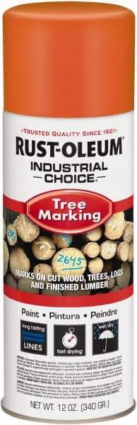 Rust-Oleum - 12 fl oz Fluorescent Orange Marking Paint - 300' Coverage, Modified Alkyd Formula, >500 gL VOC - A1 Tooling