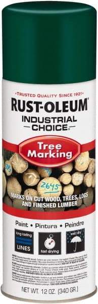 Rust-Oleum - 12 fl oz Green Marking Paint - 300' Coverage, Modified Alkyd Formula, >500 gL VOC - A1 Tooling