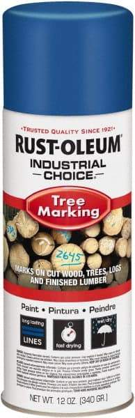 Rust-Oleum - 12 fl oz Blue Marking Paint - 300' Coverage, Modified Alkyd Formula, >500 gL VOC - A1 Tooling