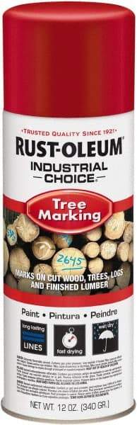 Rust-Oleum - 12 fl oz Red Marking Paint - 300' Coverage, Modified Alkyd Formula, >500 gL VOC - A1 Tooling