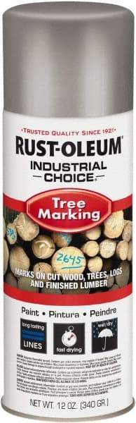 Rust-Oleum - 12 fl oz Silver Marking Paint - 300' Coverage, Modified Alkyd Formula, >500 gL VOC - A1 Tooling