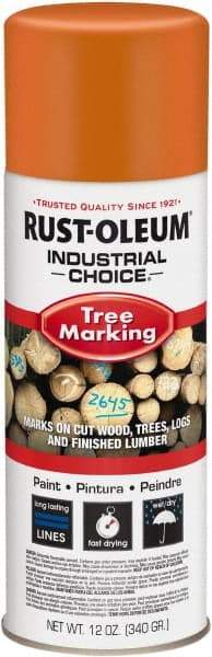 Rust-Oleum - 12 fl oz Orange Marking Paint - 300' Coverage, Modified Alkyd Formula, >500 gL VOC - A1 Tooling