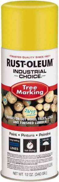 Rust-Oleum - 12 fl oz Yellow Marking Paint - 300' Coverage, Modified Alkyd Formula, >500 gL VOC - A1 Tooling