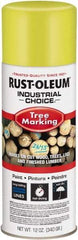 Rust-Oleum - 12 fl oz Fluorescent Yellow Marking Paint - 300' Coverage, Modified Alkyd Formula, >500 gL VOC - A1 Tooling