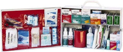 Medique - 900 Piece, 75 Person, Industrial First Aid Kit - 15-1/4" Wide x 10-1/2" Deep x 4-3/4" High, Metal Cabinet - A1 Tooling