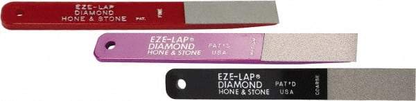 Value Collection - Coarse, Medium & Fine, 2" Length of Cut, Single End Diamond Hone - 250 Grit, 3/4" Wide x 3/16" High - A1 Tooling