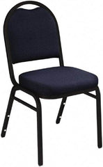 NPS - Fabric Blue Stacking Chair - Black Frame, 18" Wide x 20" Deep x 34" High - A1 Tooling