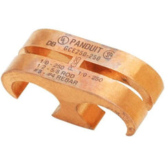 Panduit - 6 to 1/0 AWG Compatible Grounding Clamp - Copper Alloy, 1" OAL - A1 Tooling