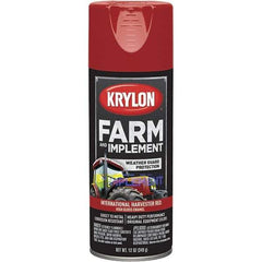 Krylon - Red (International Harvester), 12 oz Net Fill, Gloss, Farm & Equipment Spray Paint - 12 oz Container, Use on Equipment - A1 Tooling