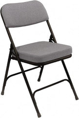 NPS - 18" Wide x 20-3/4" Deep x 32" High, Steel & Fabric Folding Chair with Fabric Padded Seat - Grey - A1 Tooling