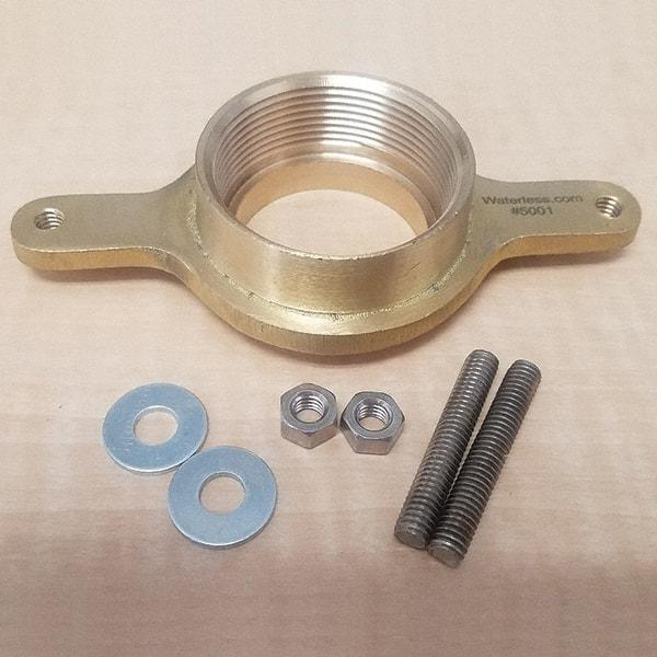 Waterless - Urinals & Accessories Type: Waterless Urinal Flange Color: Brass - A1 Tooling