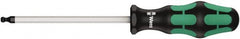 Wera - 2mm Hex Ball End Driver - 4" Bade Length, Ergonomic Cushion Grip Handle, 170mm OAL - A1 Tooling