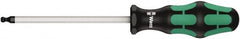 Wera - 2-1/2" Hex Ball End Driver - 4" Bade Length, Ergonomic Cushion Grip Handle, 181mm OAL - A1 Tooling